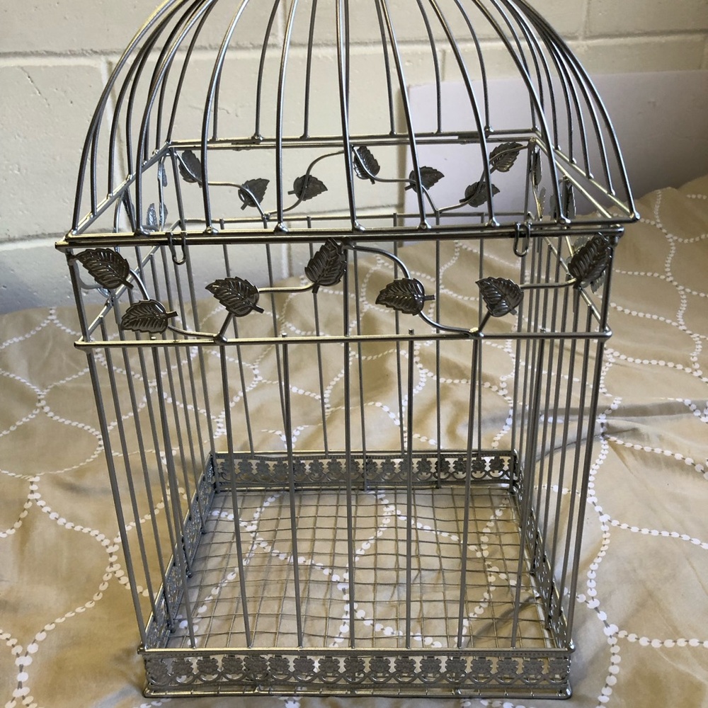 Bird cage decor, metal